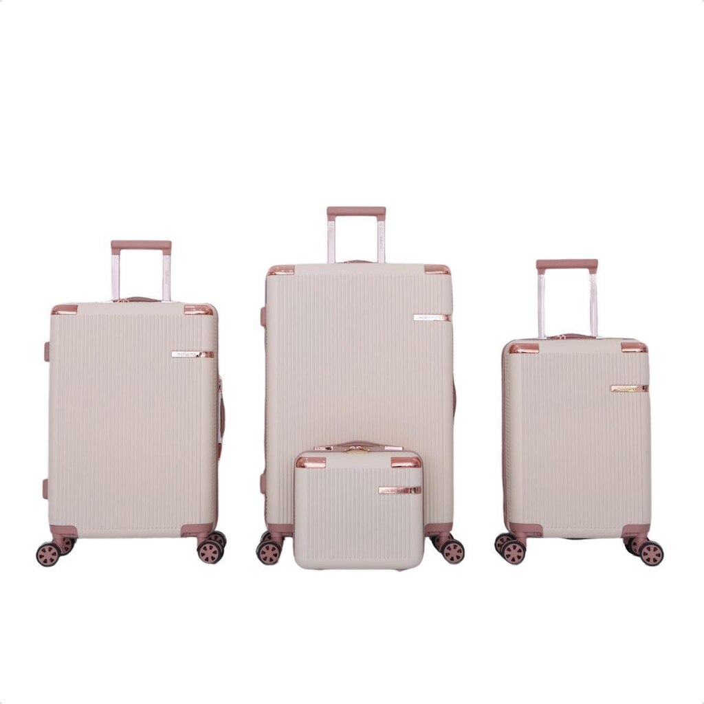 Kit 3 Malas De Viagem Genebra + Frasqueira