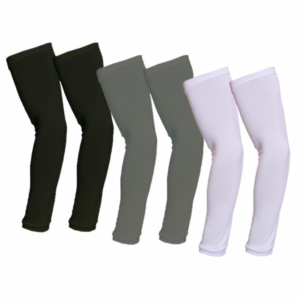 Kit 3 Manguitos Mangas Proteção De Braço Térmico Malha Proteçao Uv