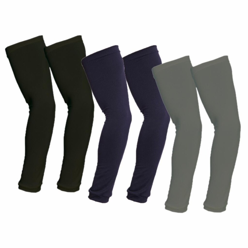 Kit 3 Manguitos Mangas Proteção De Braço Térmico Malha Proteçao Uv
