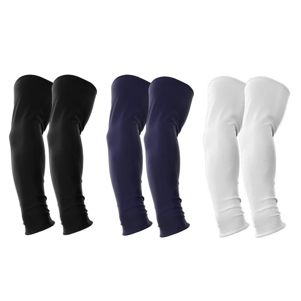 Kit 3 Manguitos Proteção Solar Uv Vôlei Ciclismo Protetor Braço Moto