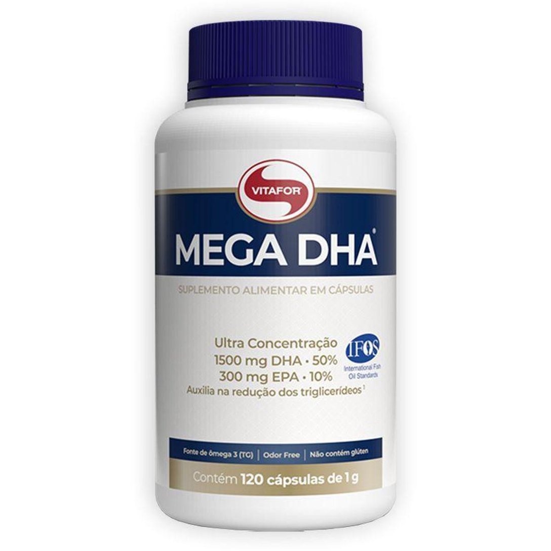 Kit 3 Mega DHA 1500mg Vitafor 120 cápsulas Sem Sabor Netshoes