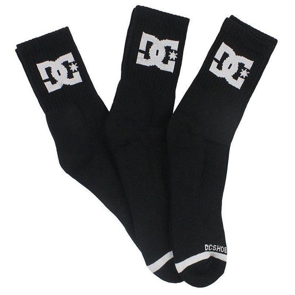 Kit 3 Meias DC Shoes com 3 Pares