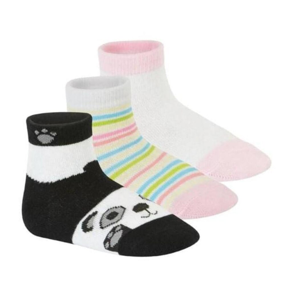 Kit 3 Meias Infantil Bebê Cano Médio Básica Molekinha Meninas