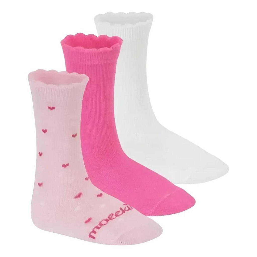 Kit 3 Meias Infantil Meninas Cano Médio Básica Molekinha