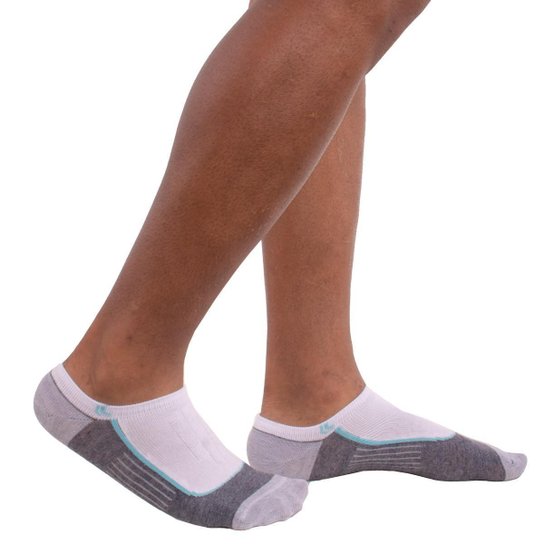 KIT 3 MEIAS SOQUETE UNISSEX LUPO - Branco+Preto Menor preço em KIT 3 MEIAS SOQUETE UNISSEX LUPO - Branco+Preto