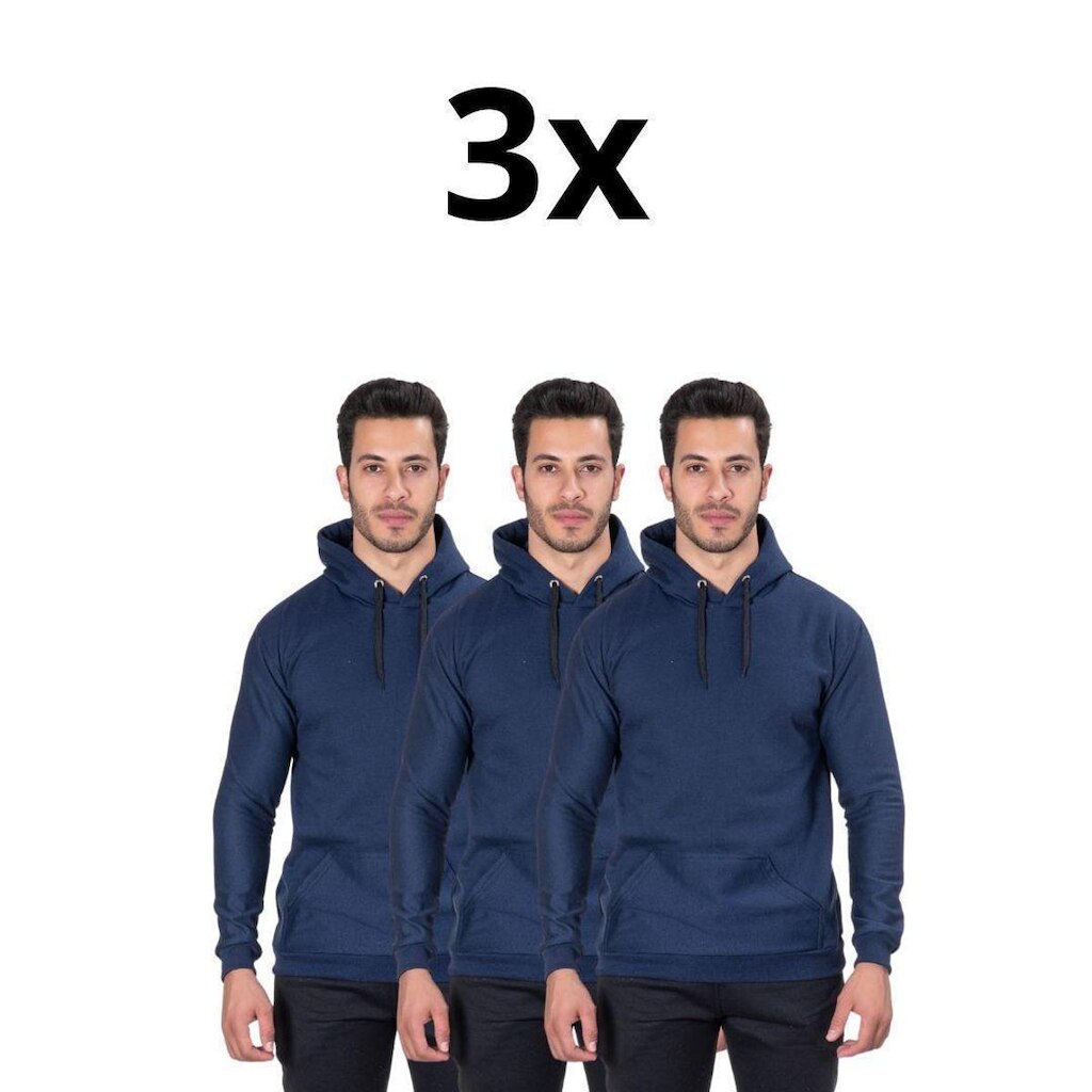Kit 3 Moletons AL7 Store Canguru Maculino