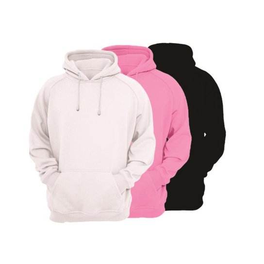 Kit 3 Moletons Masculino Ragor Algodão Capuz Bolso Conforto - Branco+Preto é ruim? Kit 3 Moletons Masculino Ragor Algodão Capuz Bolso Conforto - Branco+Preto é boa?