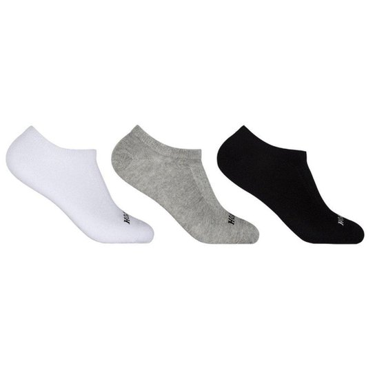 Kit 3 Pares de Meia Cano Invisível Hoahi Masculino - Branco Menor preço em Kit 3 Pares de Meia Cano Invisível Hoahi Masculino - Branco