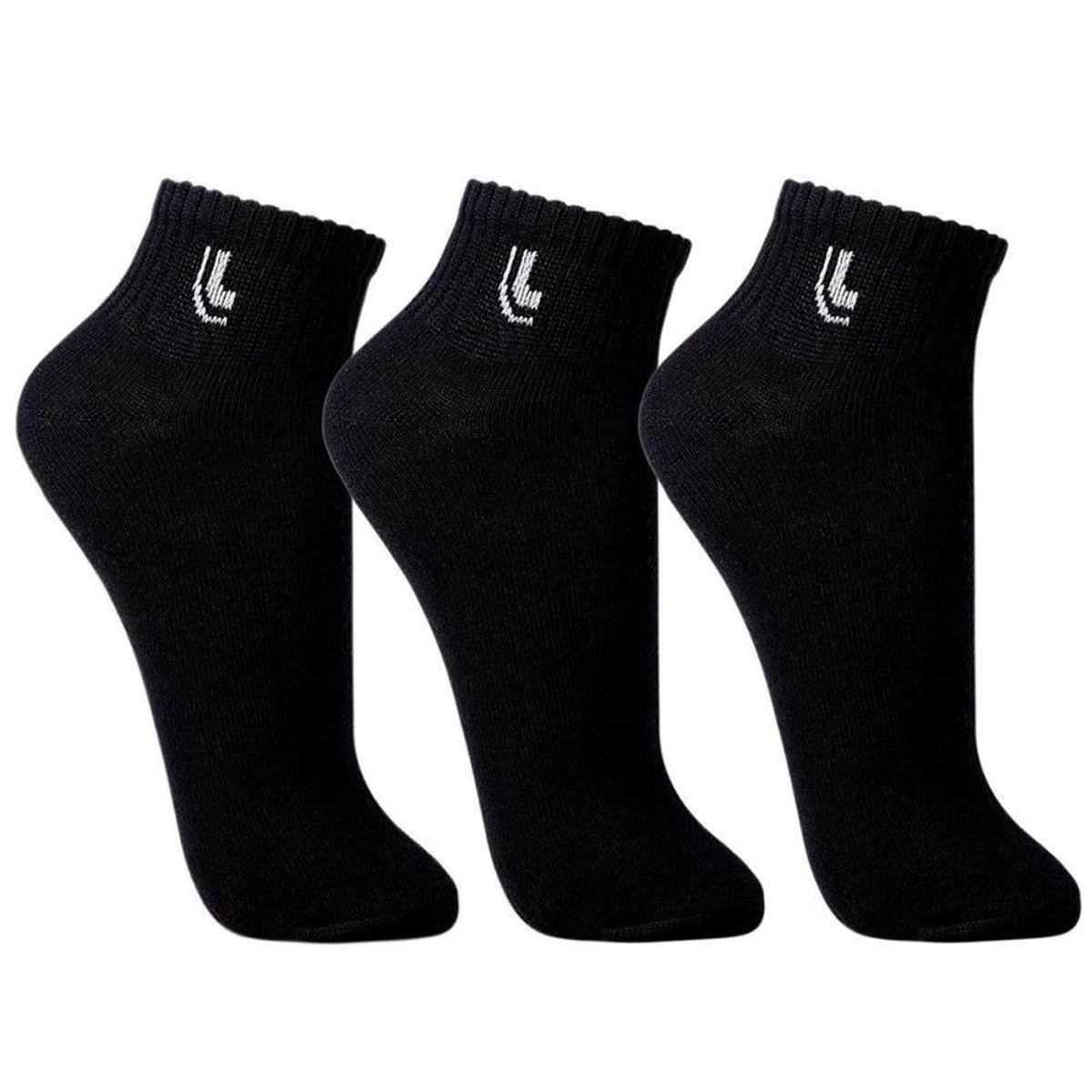 Kit 3 Pares de Meia Lupo Sport Algodão Cano Médio Macia Menor preço em Kit 3 Pares de Meia Lupo Sport Algodão Cano Médio Macia
