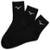 Kit 3 Pares de Meia Mizuno Cano Médio Training Atoalhada Preta MIMFTA51915 - Preto