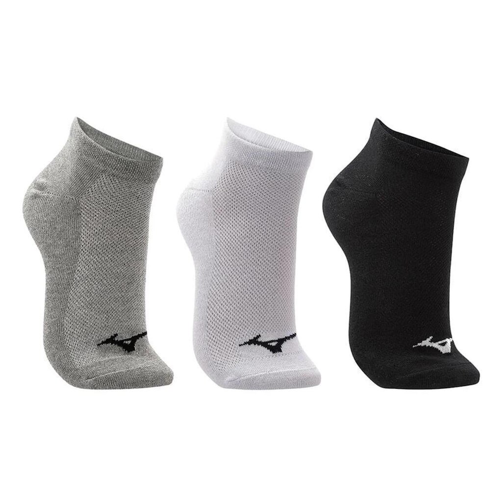 Kit 3 Pares de Meia Unissex Mizuno Sem Cano Branco