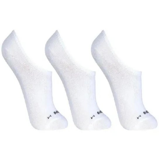 Kit 3 Pares De Meias Lupo Sport Soquete Invisível - Branco Menor preço em Kit 3 Pares De Meias Lupo Sport Soquete Invisível - Branco