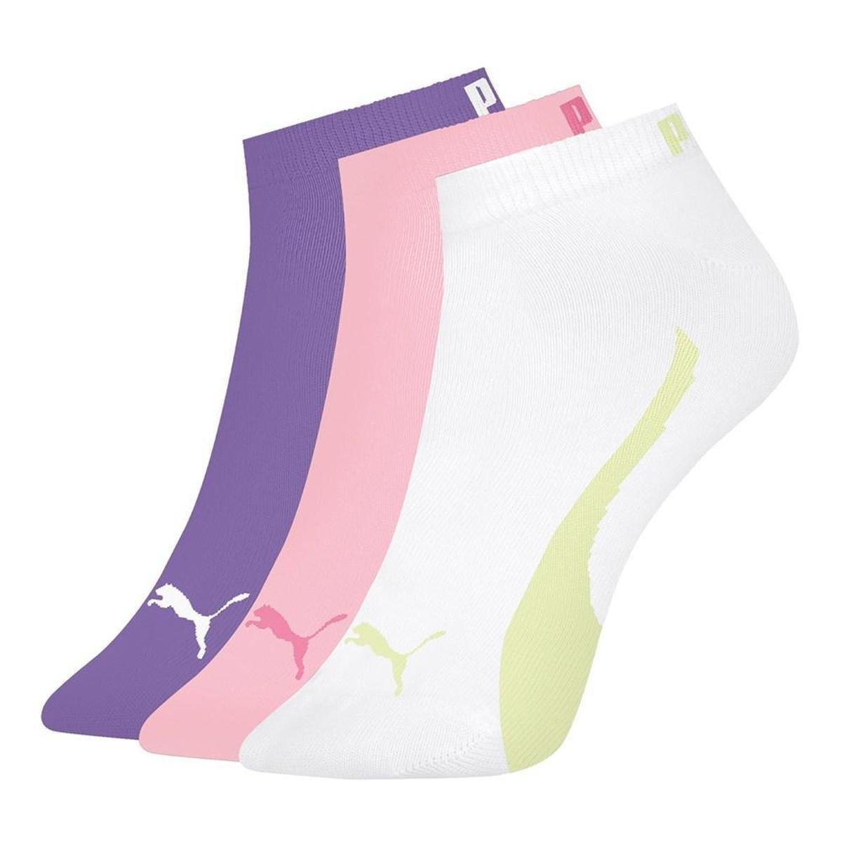 Kit 3 Pares de Meias Puma Sapatilha Esportiva Fem Menor preço em Kit 3 Pares de Meias Puma Sapatilha Esportiva Fem