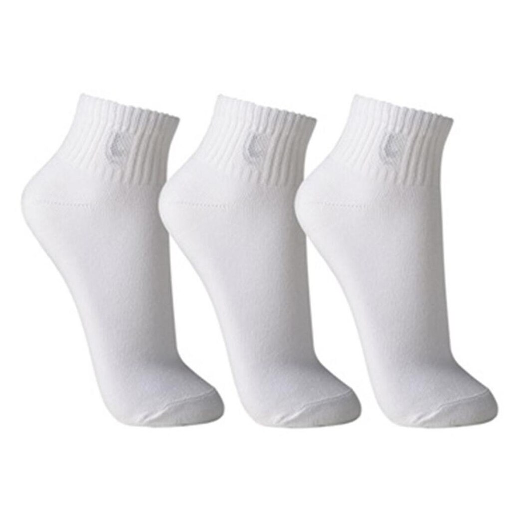 Kit 3 Pares Meia Lupo 3223-089 Algodão Cano Curto Plus Size