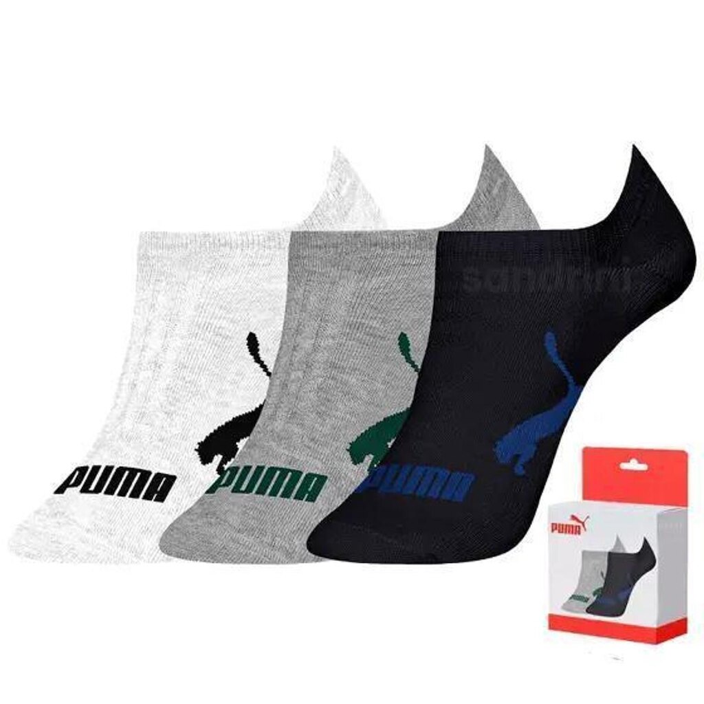 Kit 3 Pares Meia Sapatilha Puma Masculina
