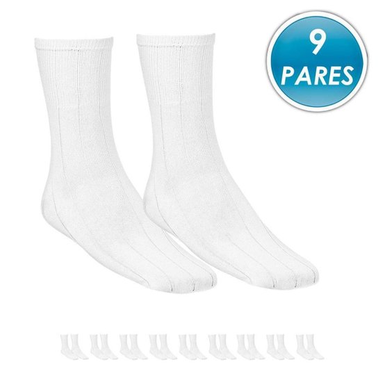 Kit 3 Pares Meia Social Top Fill Algodão TF19 - Branco Menor preço em Kit 3 Pares Meia Social Top Fill Algodão TF19 - Branco