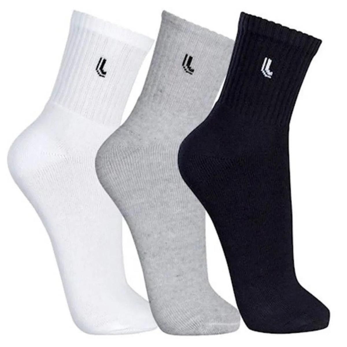 Kit 3 Pares Meias Lupo Cano Médio Walk Menor preço em Kit 3 Pares Meias Lupo Cano Médio Walk