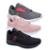Kit 3 ParesTênis Feminino Academia Esportivo Corrida Super Leve - Preto