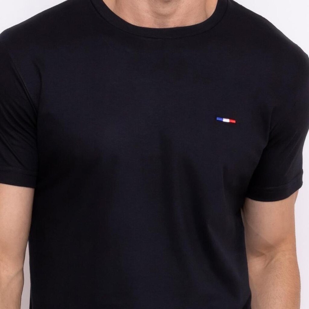 Kit 3 Peças Camisetas Básicas Masculina Industrie em Algodão Premium no Estilo Bordado França