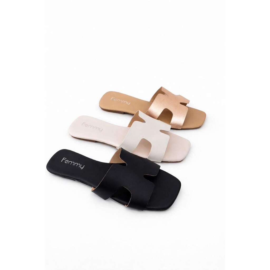 Kit 3 Rasteiras Feminina Modelo H Flat Leve Verão