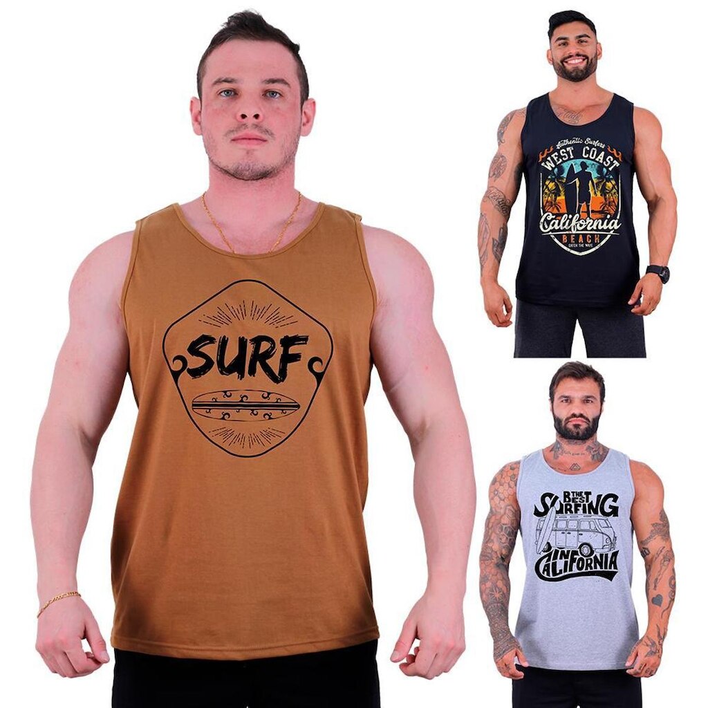 Kit 3 Regata Clássica MXD Conceito SURF Prancha Praia