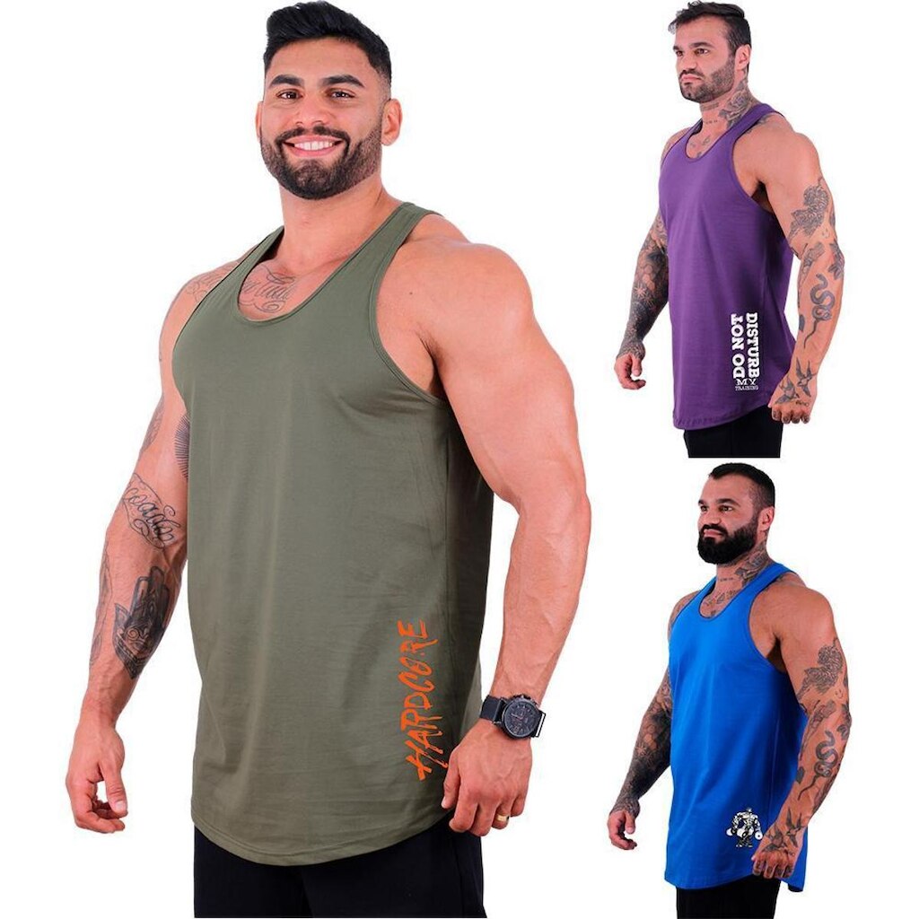 Kit 3 Regata Longline MXD Conceito Brasil Bandeira Pátria