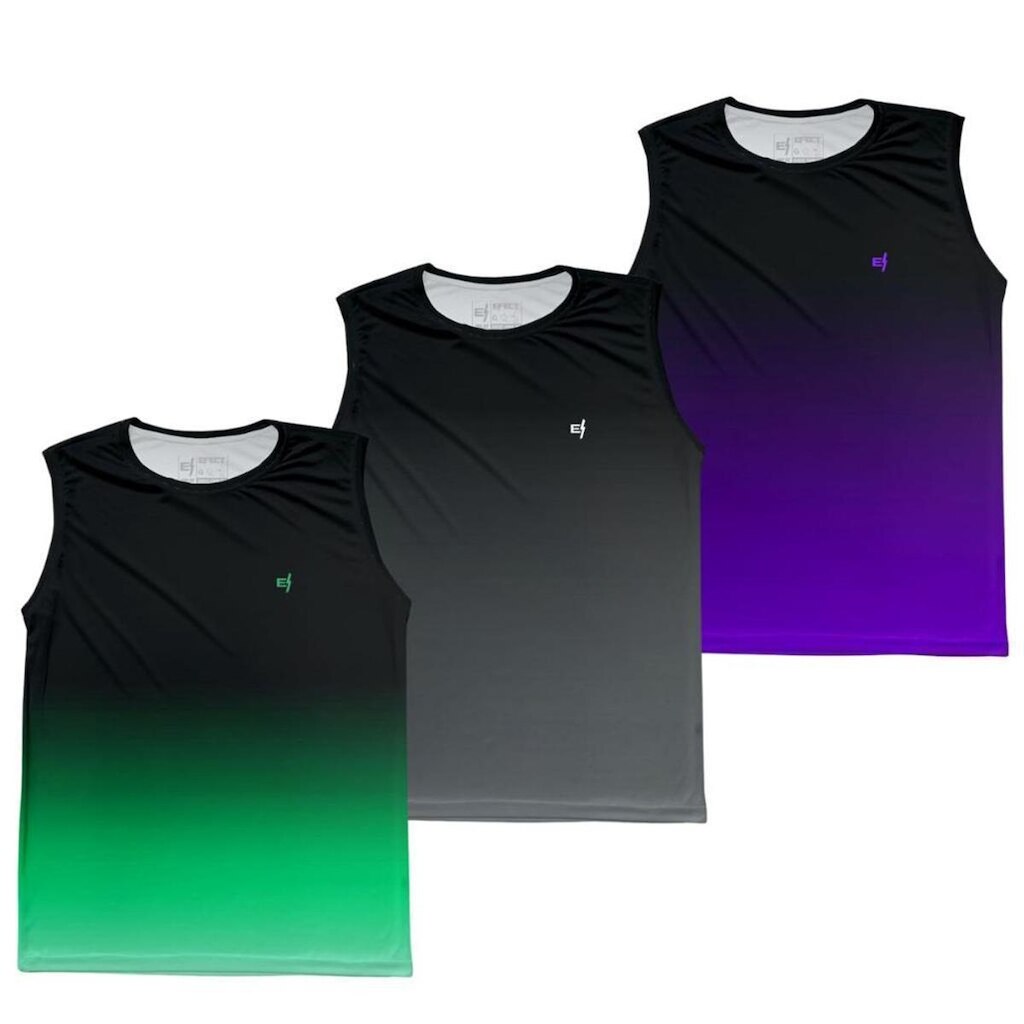 Kit 3 Regatas Masculina 4