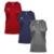 Kit 3 Regatas Penalty X Masculino - Vermelho+Marinho