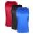 Kit 3 Regatas PMC Básica Masculina - Vermelho+Azul