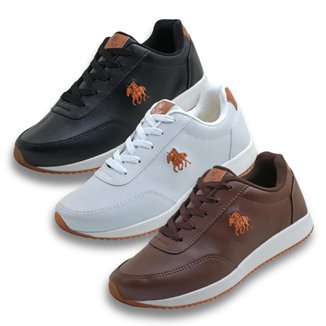 Kit 3 Sapatenis Masculino Tênis Casual Polo Nog De Couro Dia a Dia