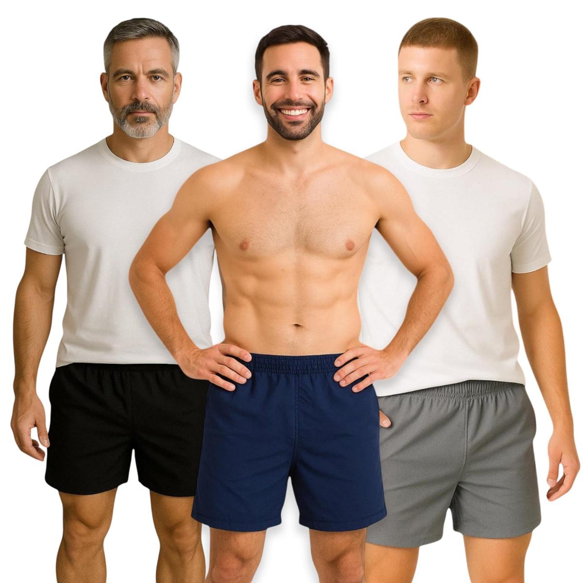 Kit 3 Shorts Bermudas Academia Masculina Treino Corrida TRAINING 184