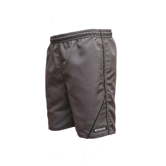 Kit 3 Shorts Bermudas Tactel Leve Macio Elástico Cordão Barbante 3 Bolsos Viés Listras Academia - Cinza Menor preço em Kit 3 Shorts Bermudas Tactel Leve Macio Elástico Cordão Barbante 3 Bolsos Viés Listras Academia - Cinza