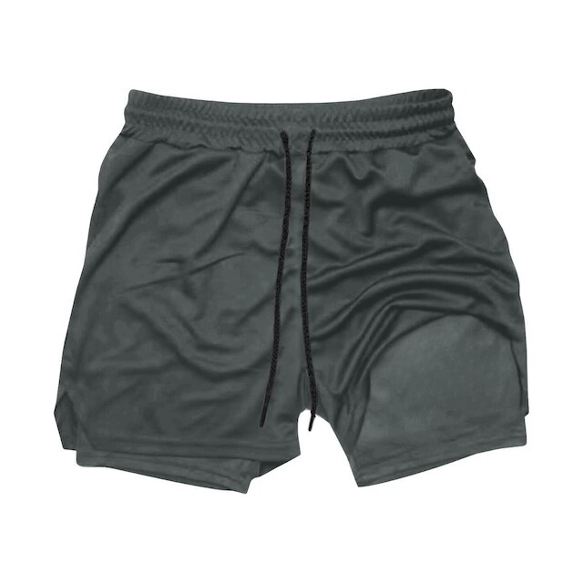 Kit 3 Shorts Masculinos 2 em 1 com Camada Térmica e Tecido de Alta Respirabilidade