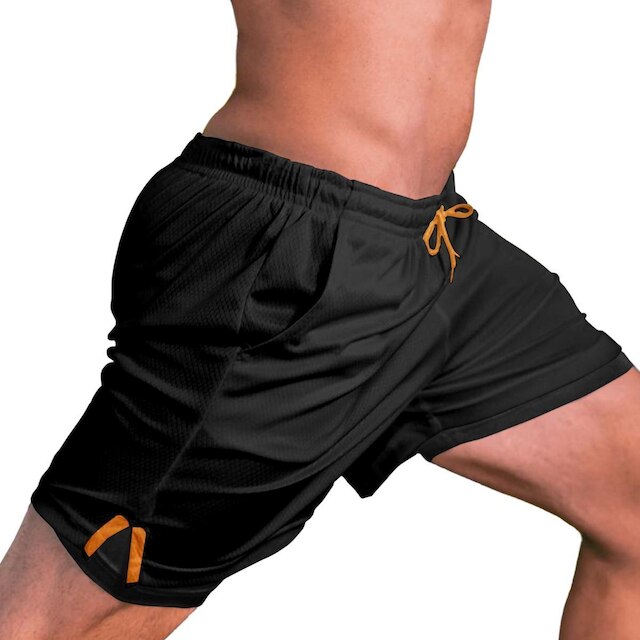 Kit 3 Shorts Masculinos de Treino com Forro Interno Faixa Lateral e Ajuste Seguro
