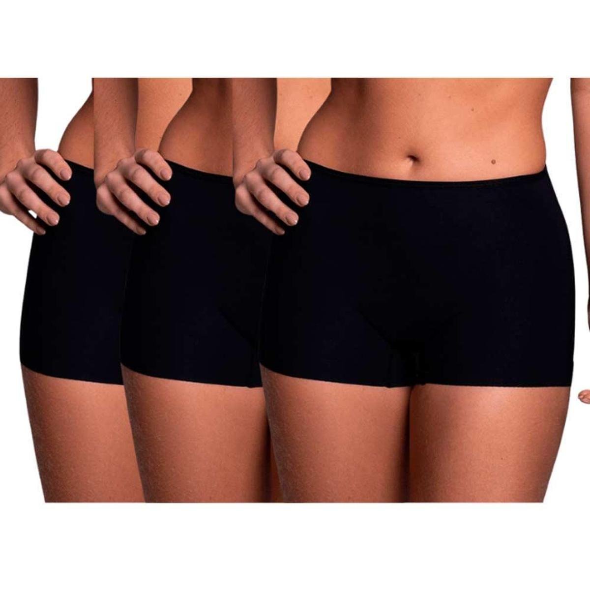 Kit 3 Shorts Sem Costura Liebe Free 302003