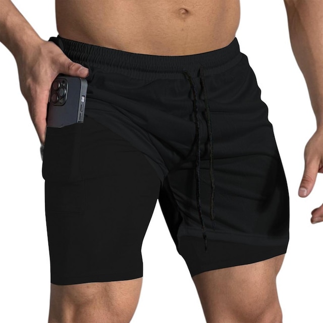 Kit 3 Shorts Térmicos Liso Corrida e Academia Treino