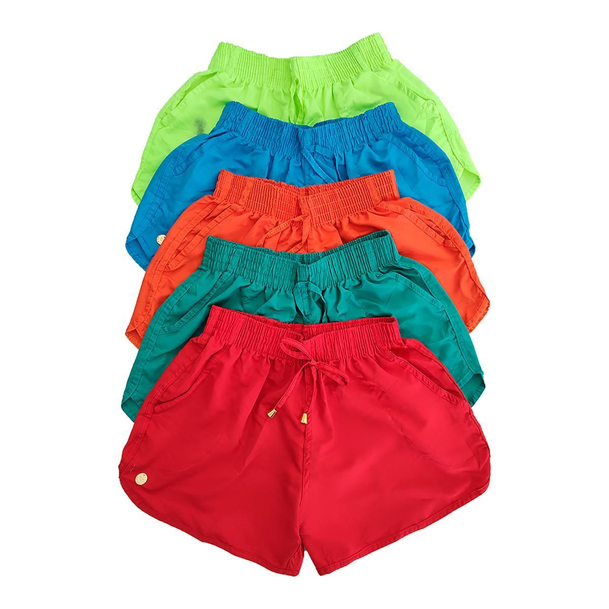 Kit 3 ShortsTactel Feminino Plus Size Liso 2 Bolsos G1 G2 G3 Menor preço em Kit 3 ShortsTactel Feminino Plus Size Liso 2 Bolsos G1 G2 G3