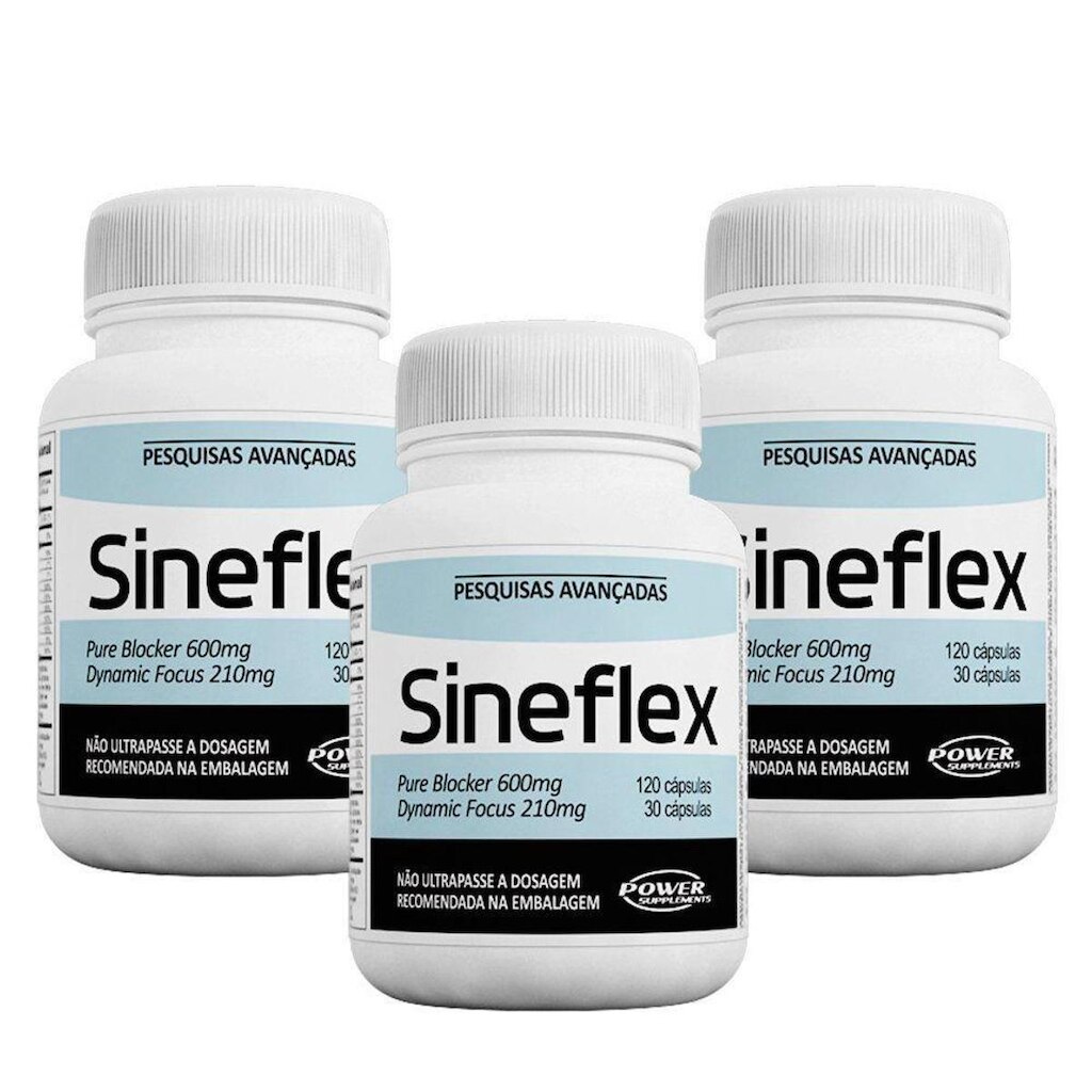 Kit 3 Sineflex 150 Cáps - Power Supplements