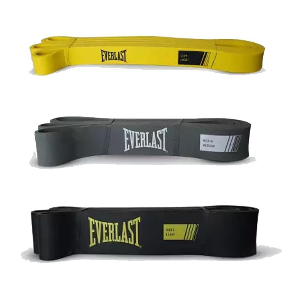 Kit 3 Super Band Leve, Médio E Forte Everlast
