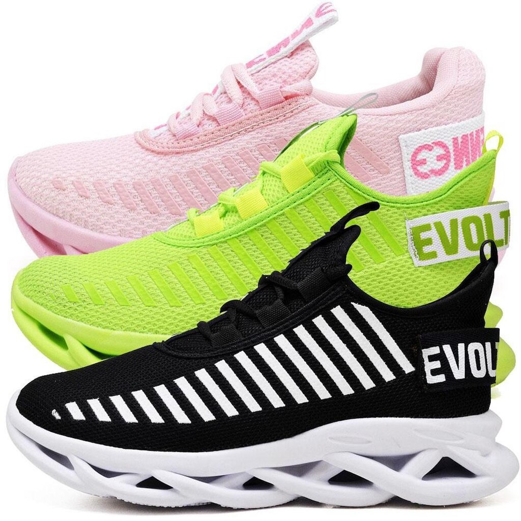 Kit 3 Tênis Easy Style Feminino Evoltenn Sola Trançada