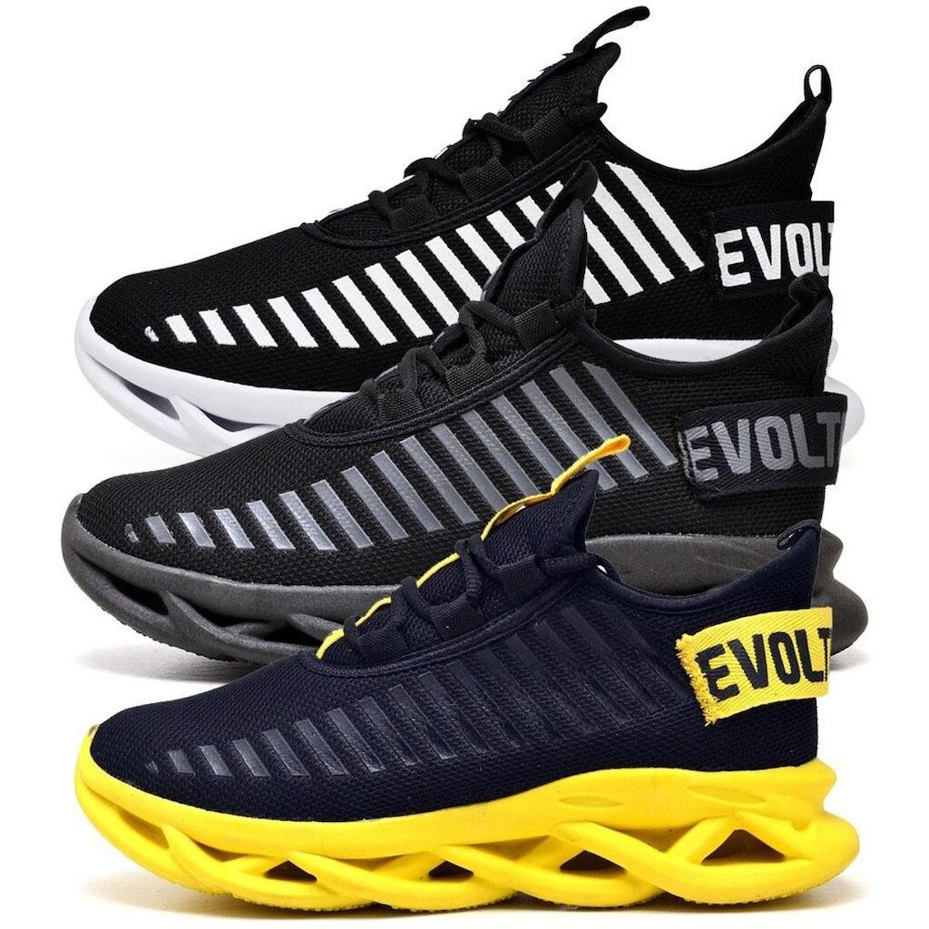 Kit 3 Tênis Easy Style Feminino Evoltenn Sola Trançada