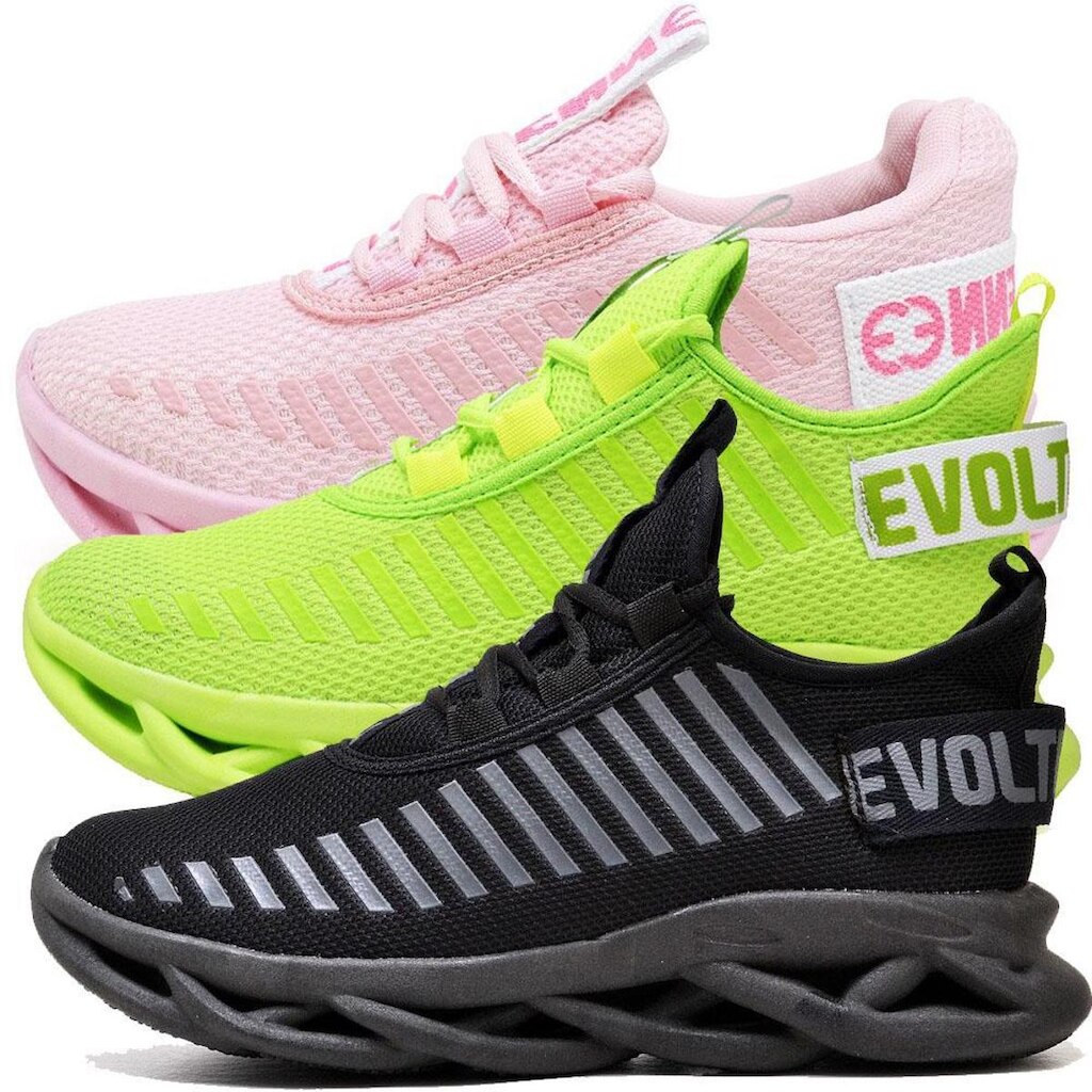 Kit 3 Tênis Easy Style Feminino Evoltenn Sola Trançada