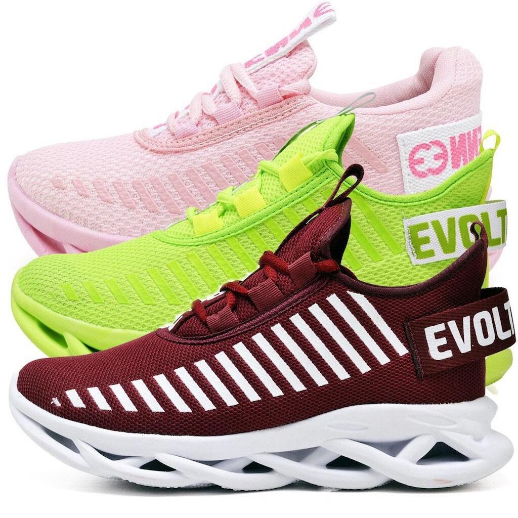 Kit 3 Tênis Easy Style Feminino Evoltenn Sola Trançada