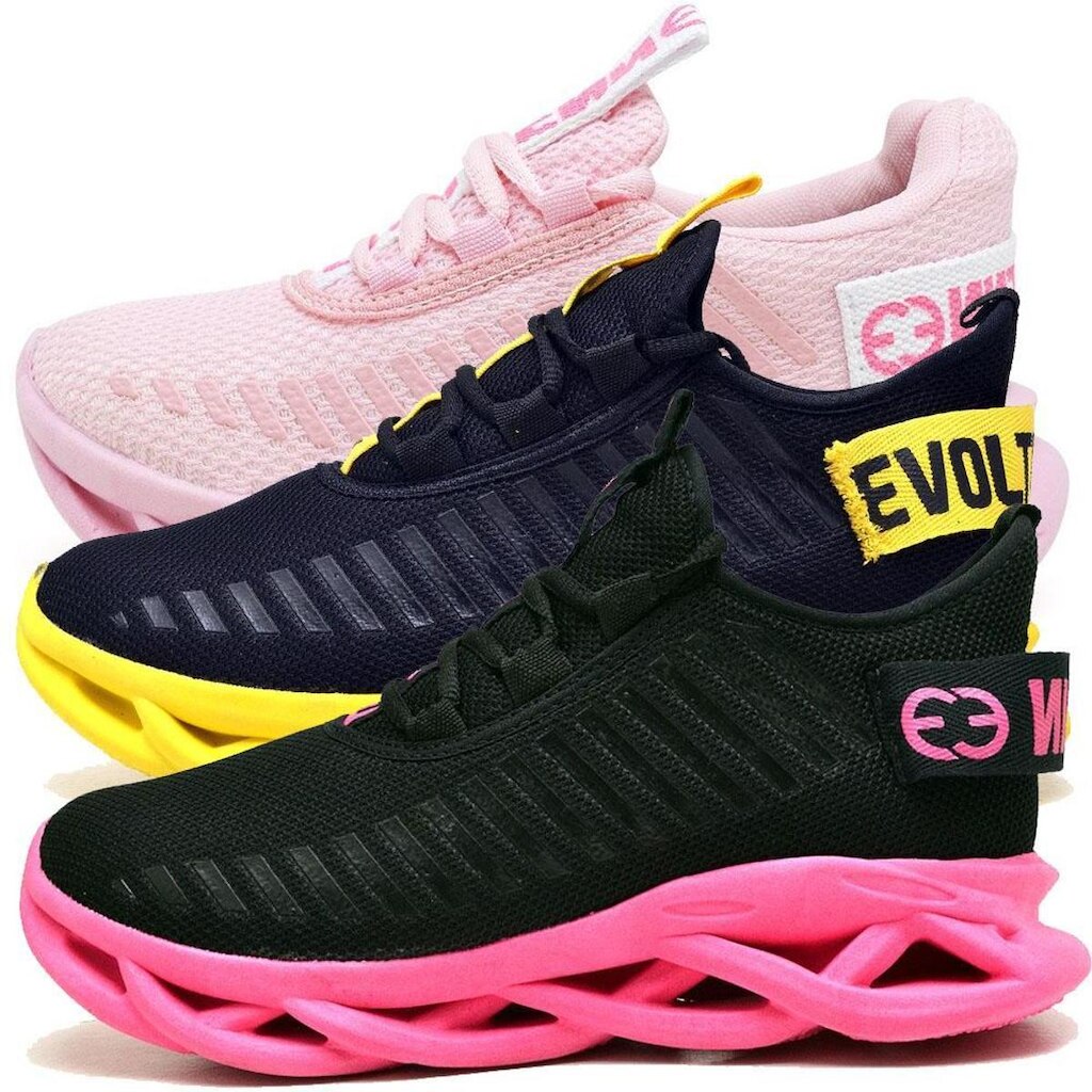 Kit 3 Tênis Easy Style Feminino Evoltenn Solado Trançado