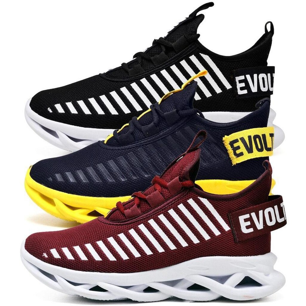 Kit 3 Tênis Easy Style Feminino Evoltenn Solado Trançado