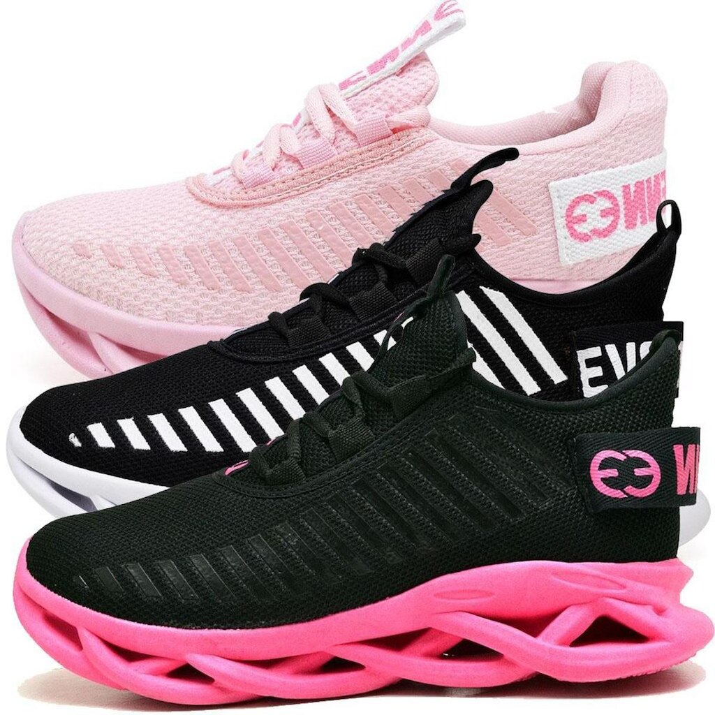 Kit 3 Tênis Easy Style Feminino Evoltenn Solado Trançado