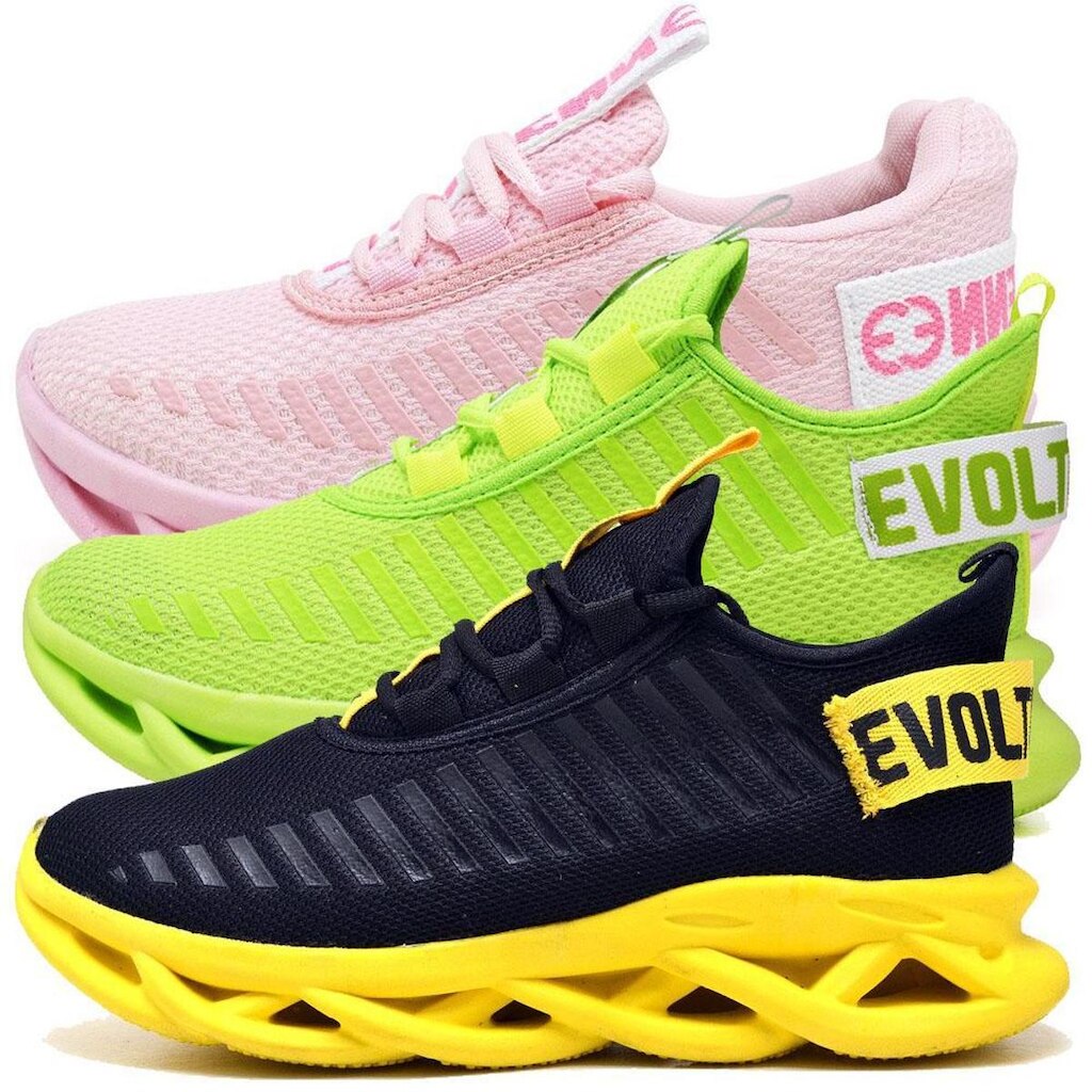 Kit 3 Tênis Easy Style Feminino Evoltenn Solado Trançado
