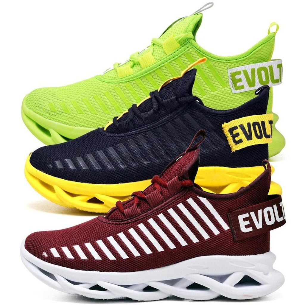 Kit 3 Tênis Easy Style Feminino Evoltenn Solado Trançado