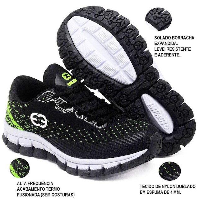 Kit 3 Tênis Infantil Masculino Evoltenn Impacto