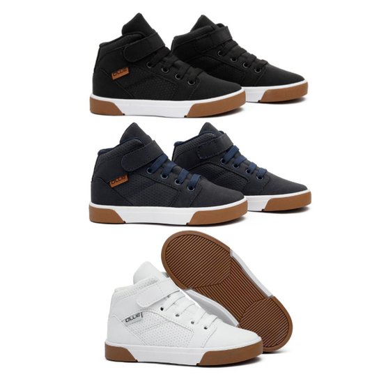 Kit 3 Tênis Ollie Infantil Olympic Menino Conforto - Preto+Marinho Menor preço em Kit 3 Tênis Ollie Infantil Olympic Menino Conforto - Preto+Marinho